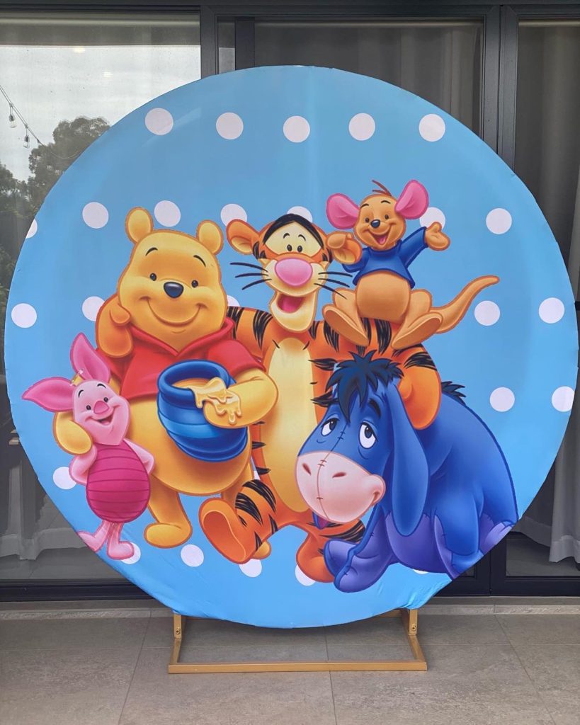 Winnie the pooh and friends backdrop