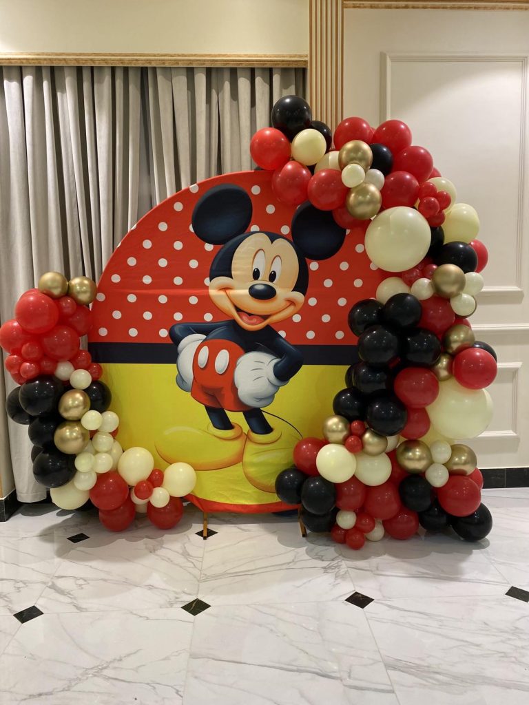 Red Mickey Backdrop